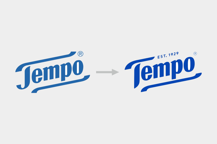 得宝（Tempo）品牌LOGO设计升级，重塑高端纸巾品牌形象